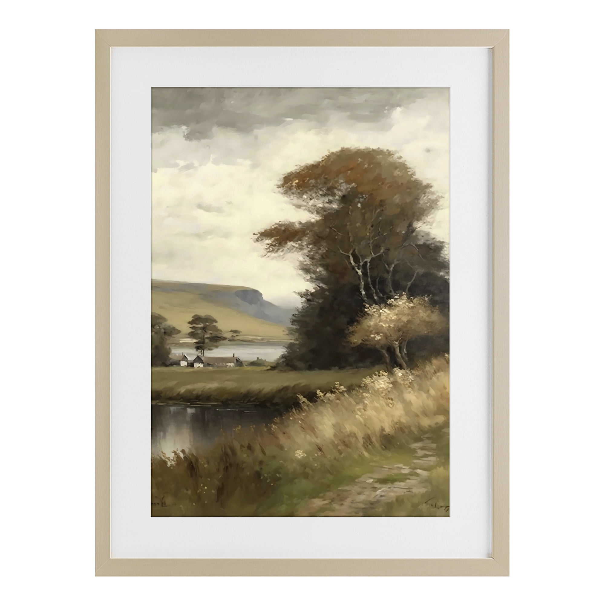 Stupell Industries House By The Water Retreat Birch Framed Print Under Glass, design by Creative Studio