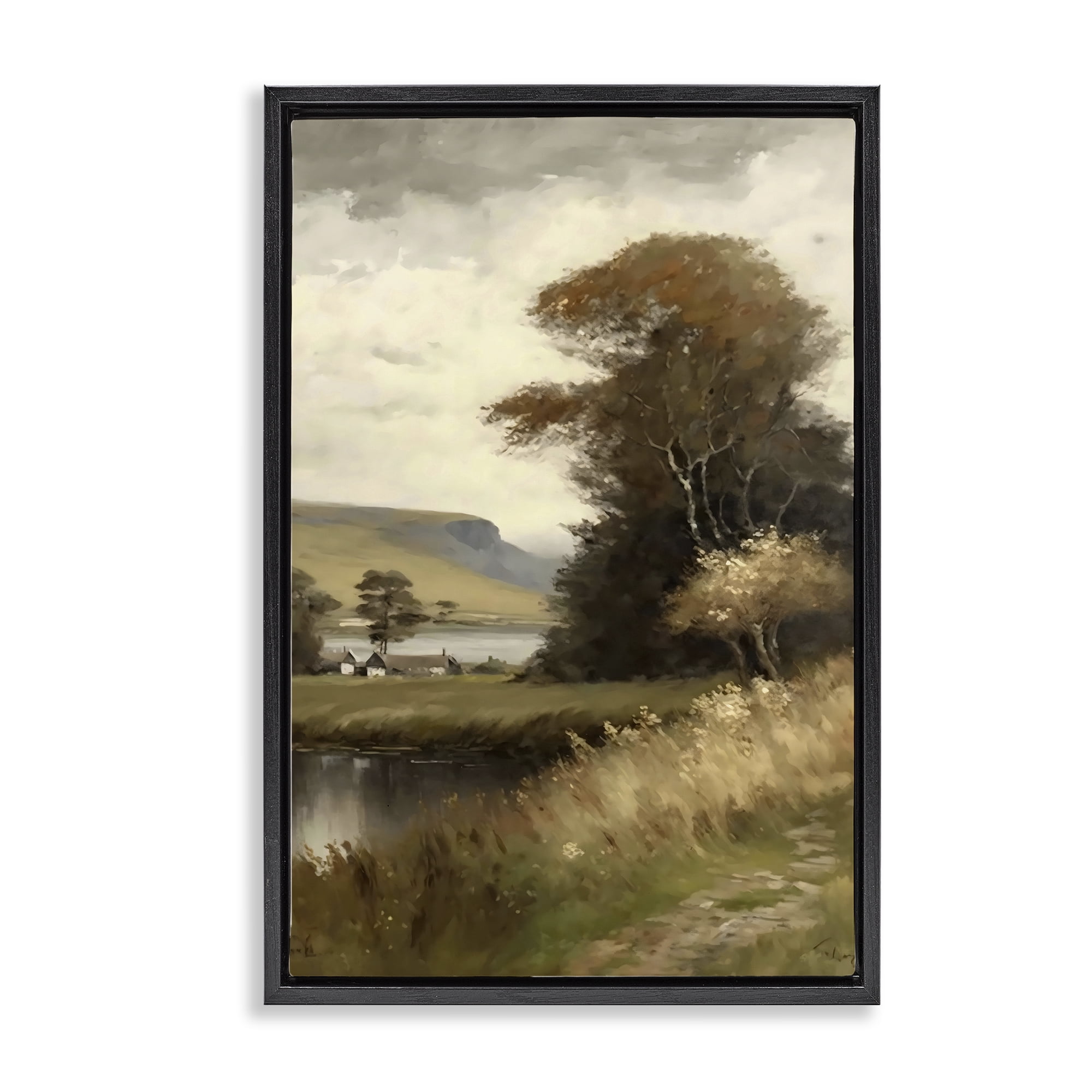 Stupell Industries House By The Water Retreat Black Framed Floater Canvas Wall Art, design by Creative Studio