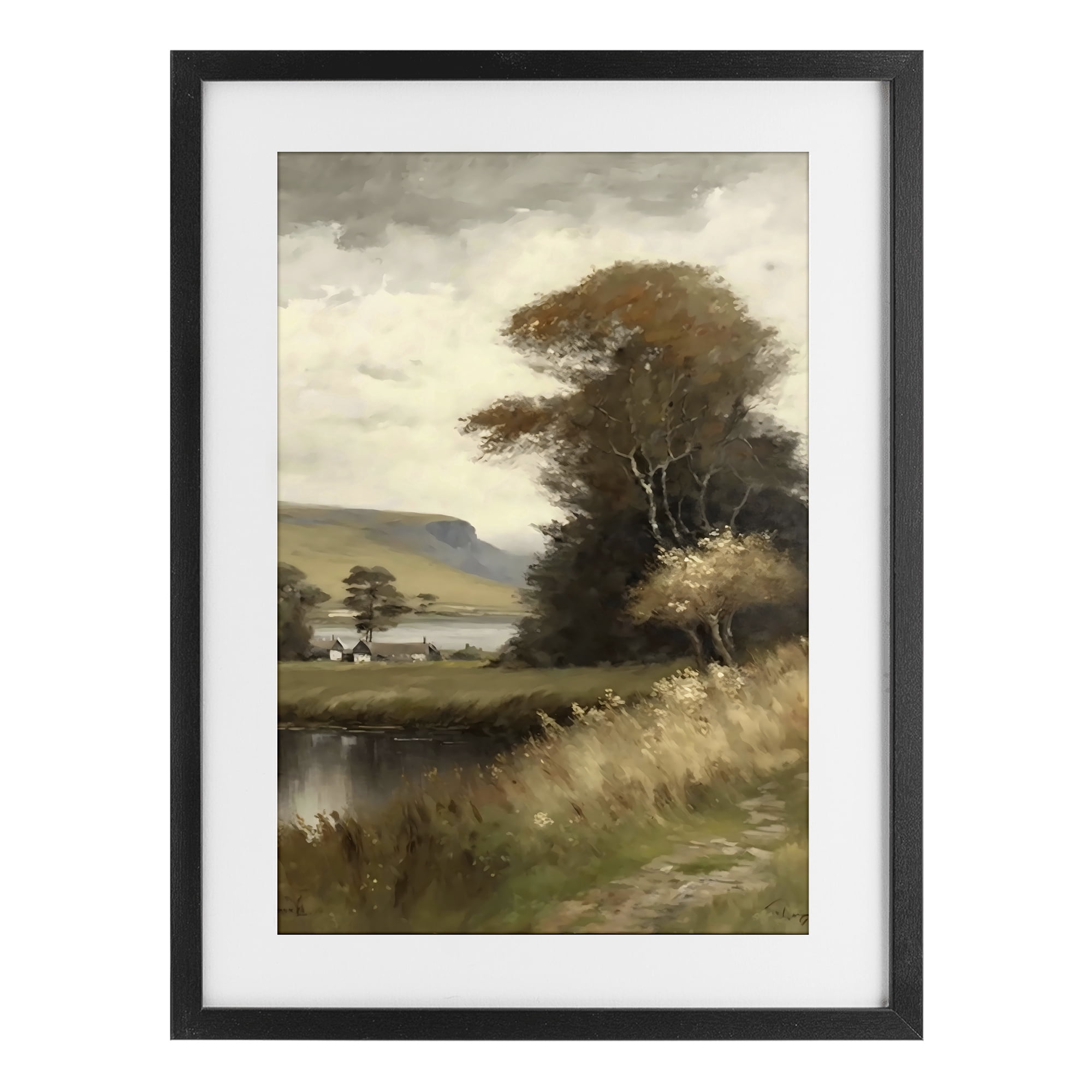Stupell Industries House By The Water Retreat Black Framed Print Under Glass, design by Creative Studio
