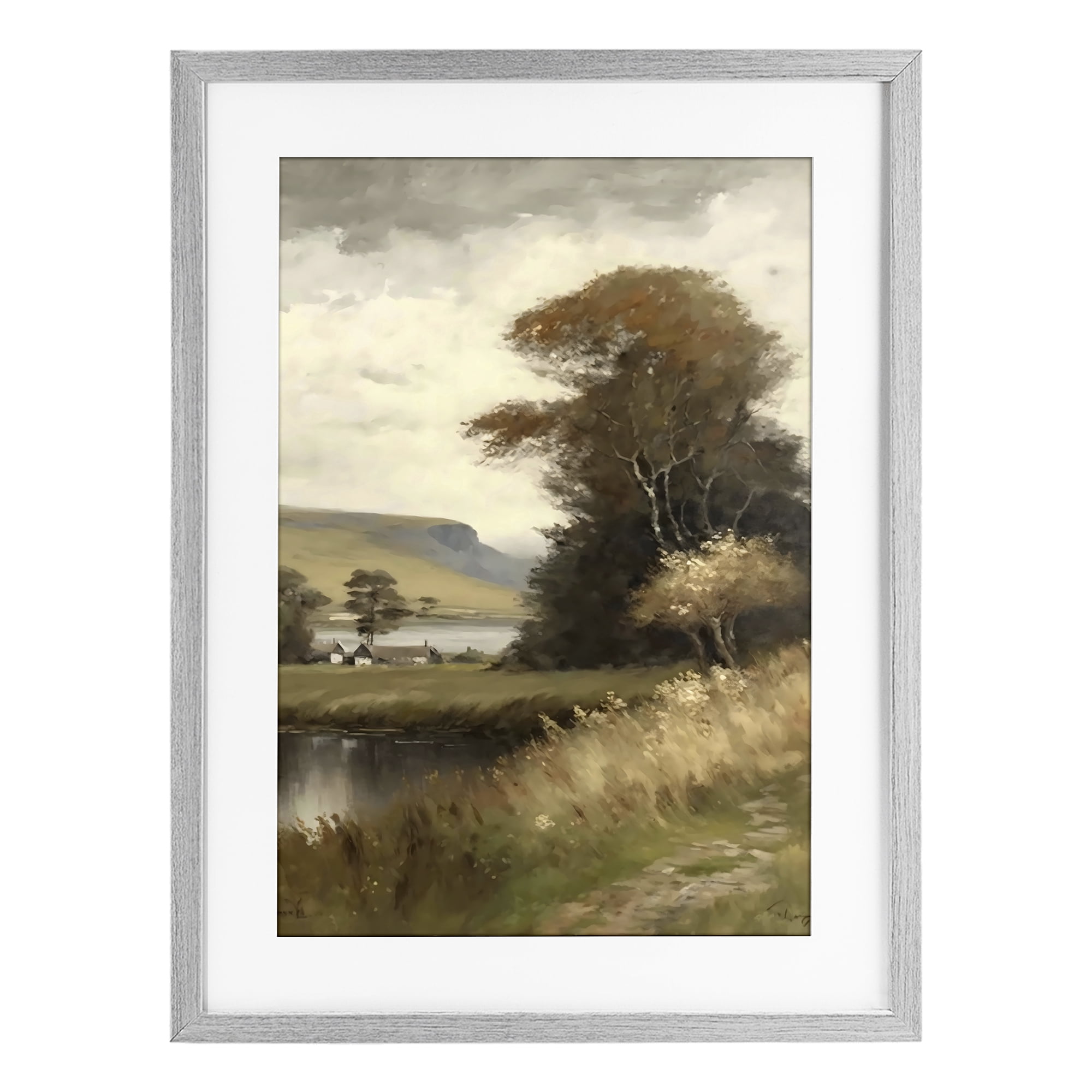 Stupell Industries House By The Water Retreat Gray Framed Print Under Glass, design by Creative Studio