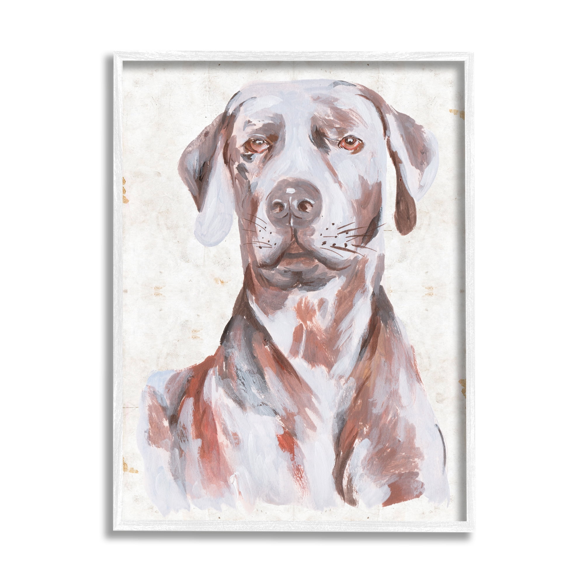 Stupell Industries House Dog Pet Portrait Labrador Soft Tone Painting, 11 x 14, Design by Melissa Wang
