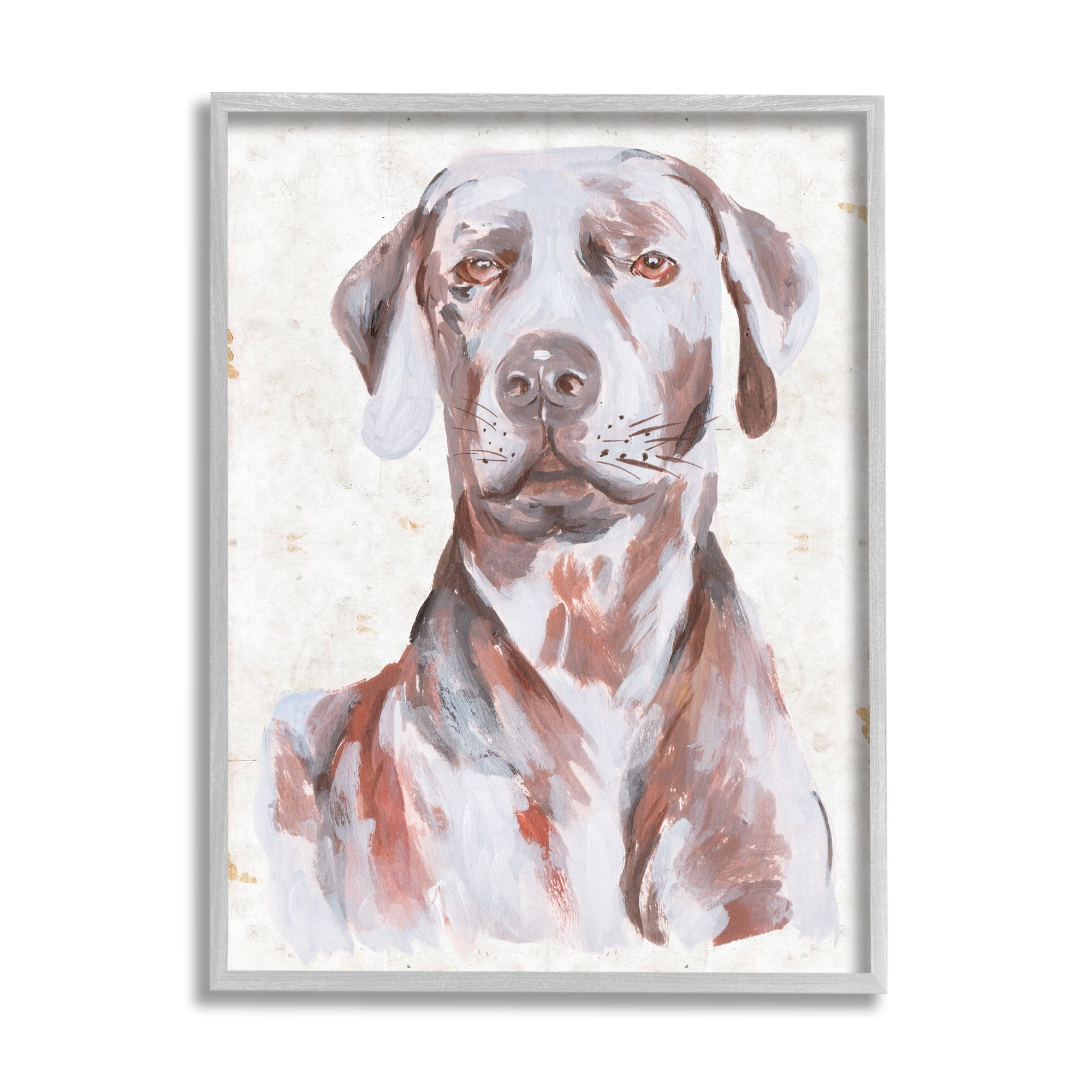 Stupell Industries House Dog Pet Portrait Labrador Soft Tone Painting, 11 x 14, Design by Melissa Wang