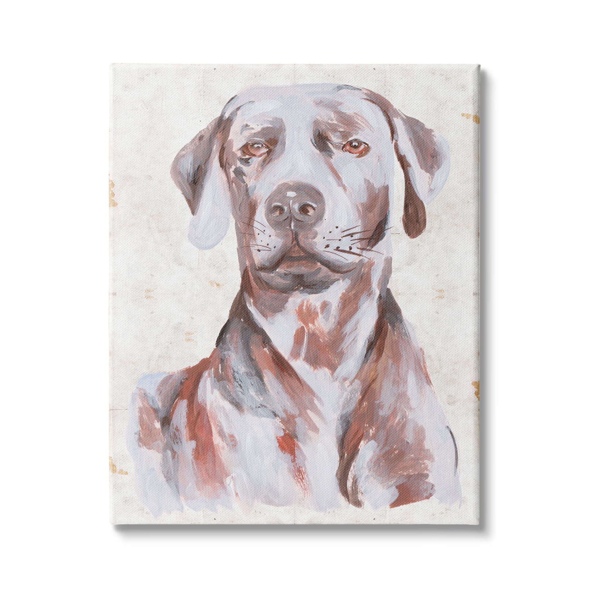 Stupell Industries House Dog Pet Portrait Labrador Soft Tone Painting, 30 x 40, Design by Melissa Wang