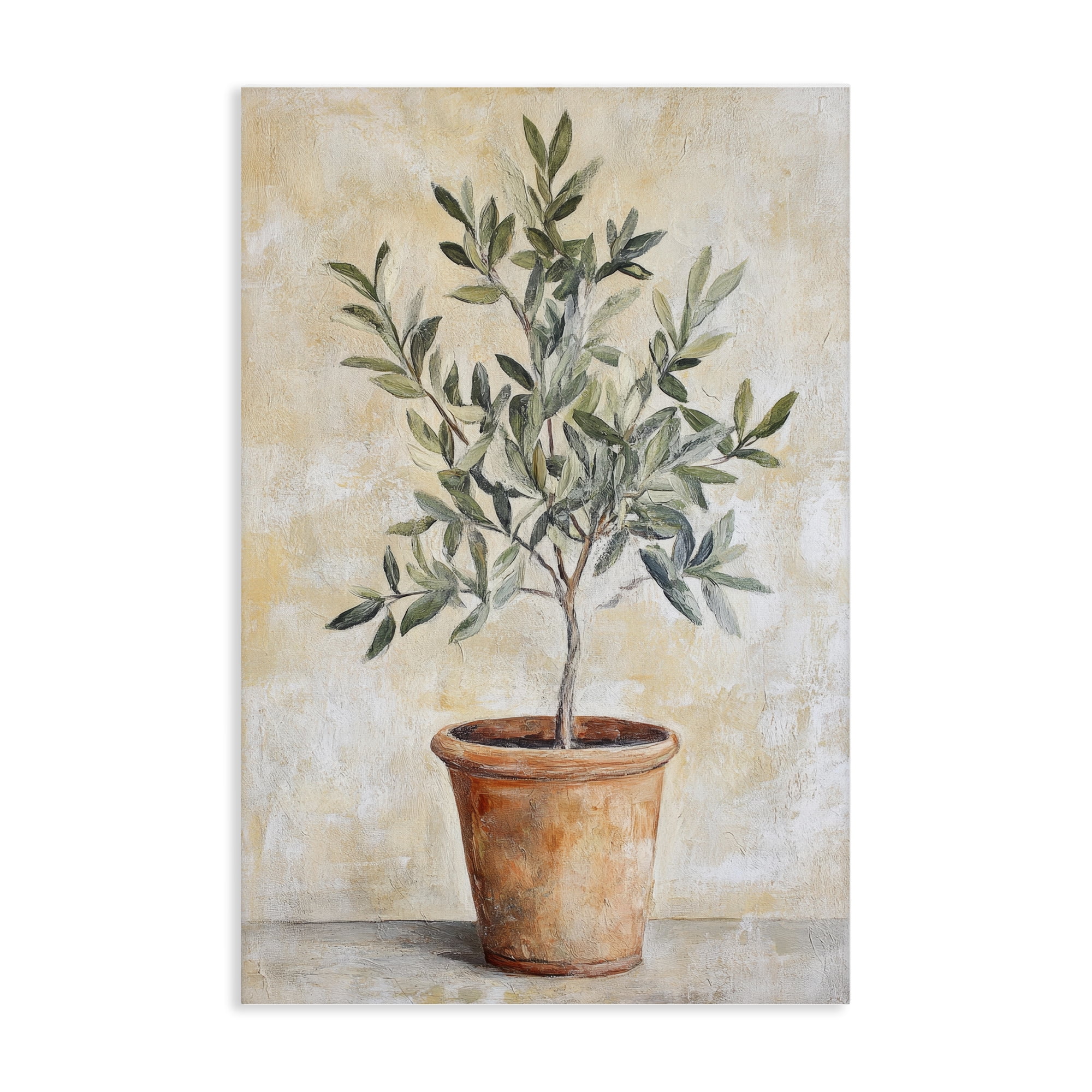 Stupell Industries House Plant in Terracotta Canvas Wall Art, design by Petal Prints Design