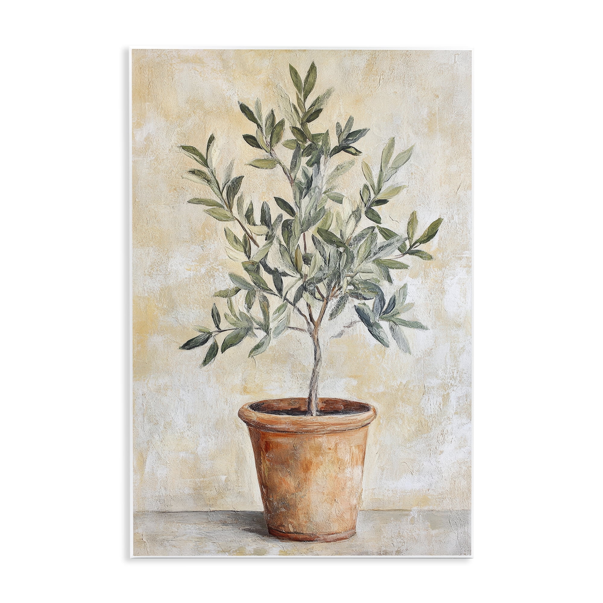 Stupell Industries House Plant in Terracotta Wall Plaque Art, design by Petal Prints Design