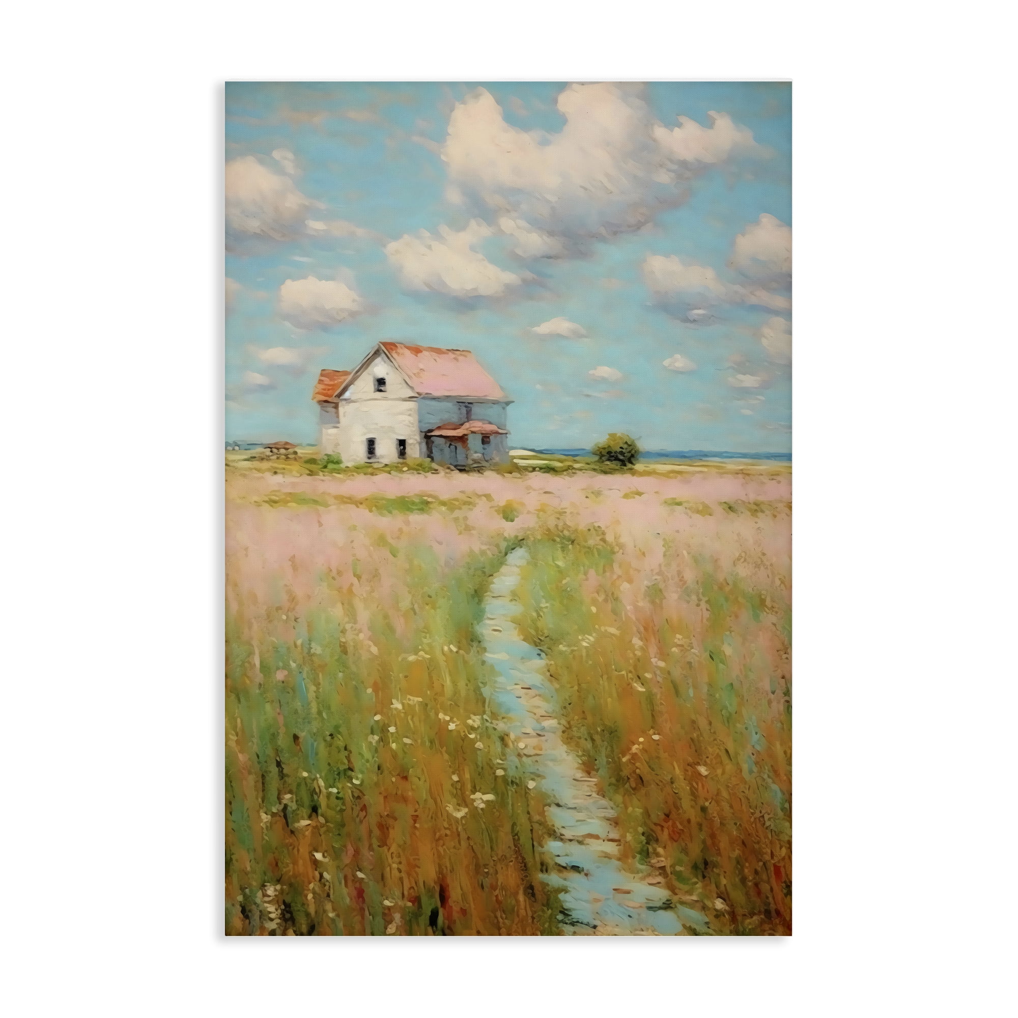 Stupell Industries House in Field of Flowers Canvas Wall Art, design by Creative Studio