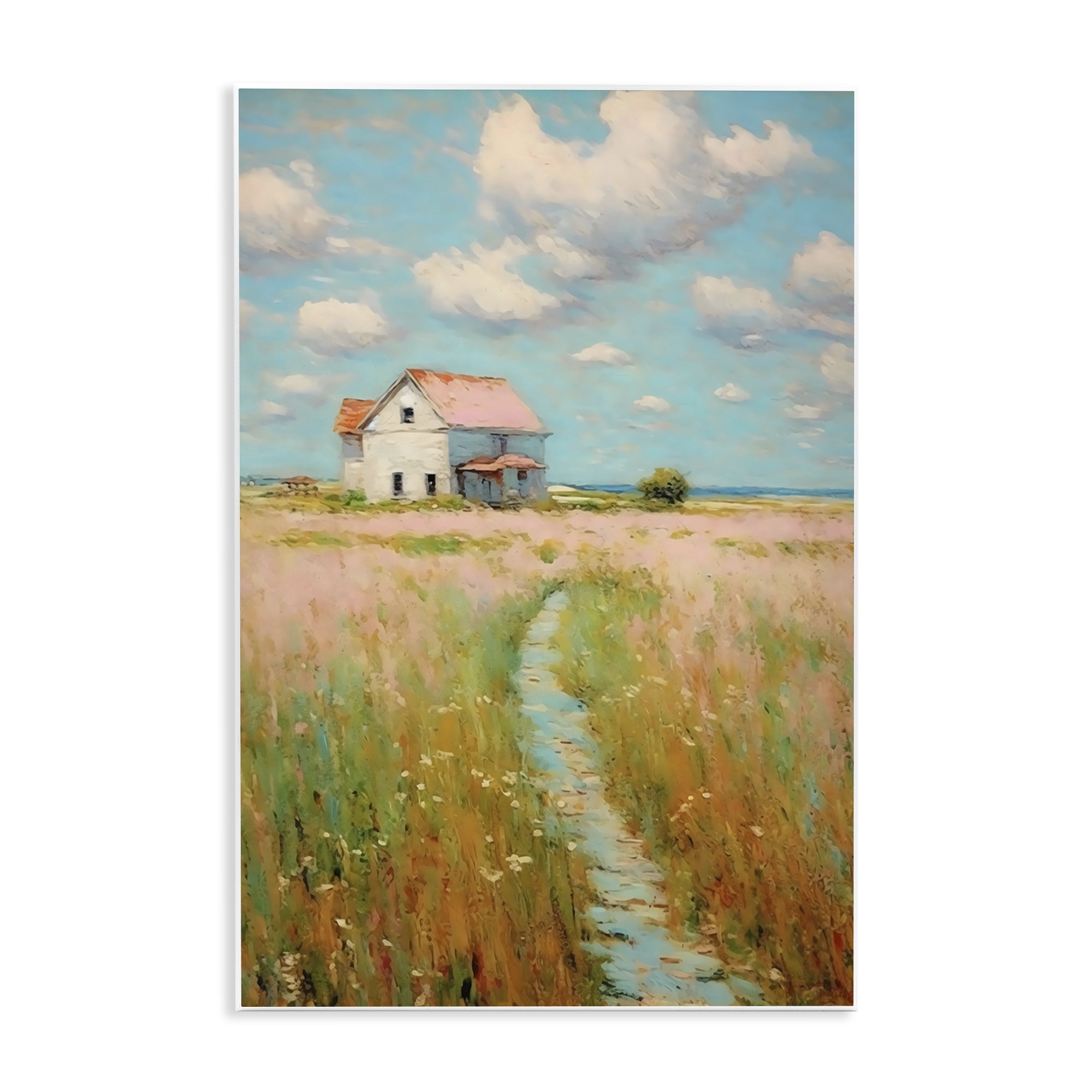 Stupell Industries House in Field of Flowers Wall Plaque Art, design by Creative Studio
