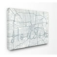 thumbnail image 1 of Stupell Industries Houston Modern City Map Grey Word Design Canvas Wall Art by Daphne Polselli, 1 of 5
