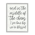 thumbnail image 1 of Stupell Industries How Big We're Blessed Uplifting Inspirational Painting Gray Framed Art Print Wall Art, 1 of 5