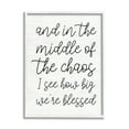 thumbnail image 1 of Stupell Industries How Big We're Blessed Uplifting Inspirational Painting White Framed Art Print Wall Art, 1 of 5