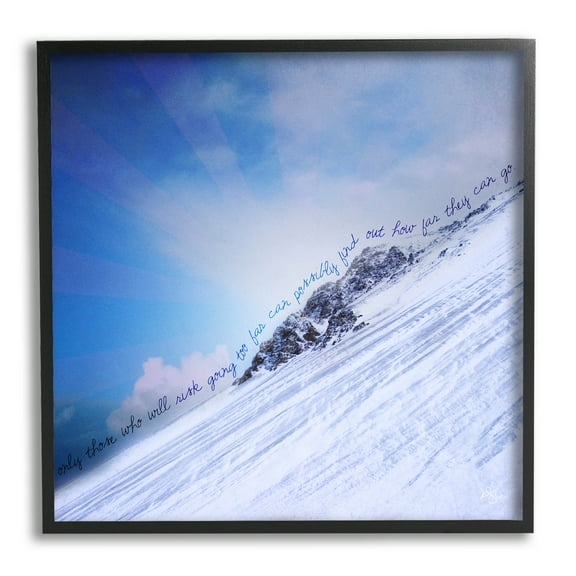 Stupell Industries How Far They Can Go Phrase Graphic Art Black Framed Art Print Wall Art, Design by K. Kaufman