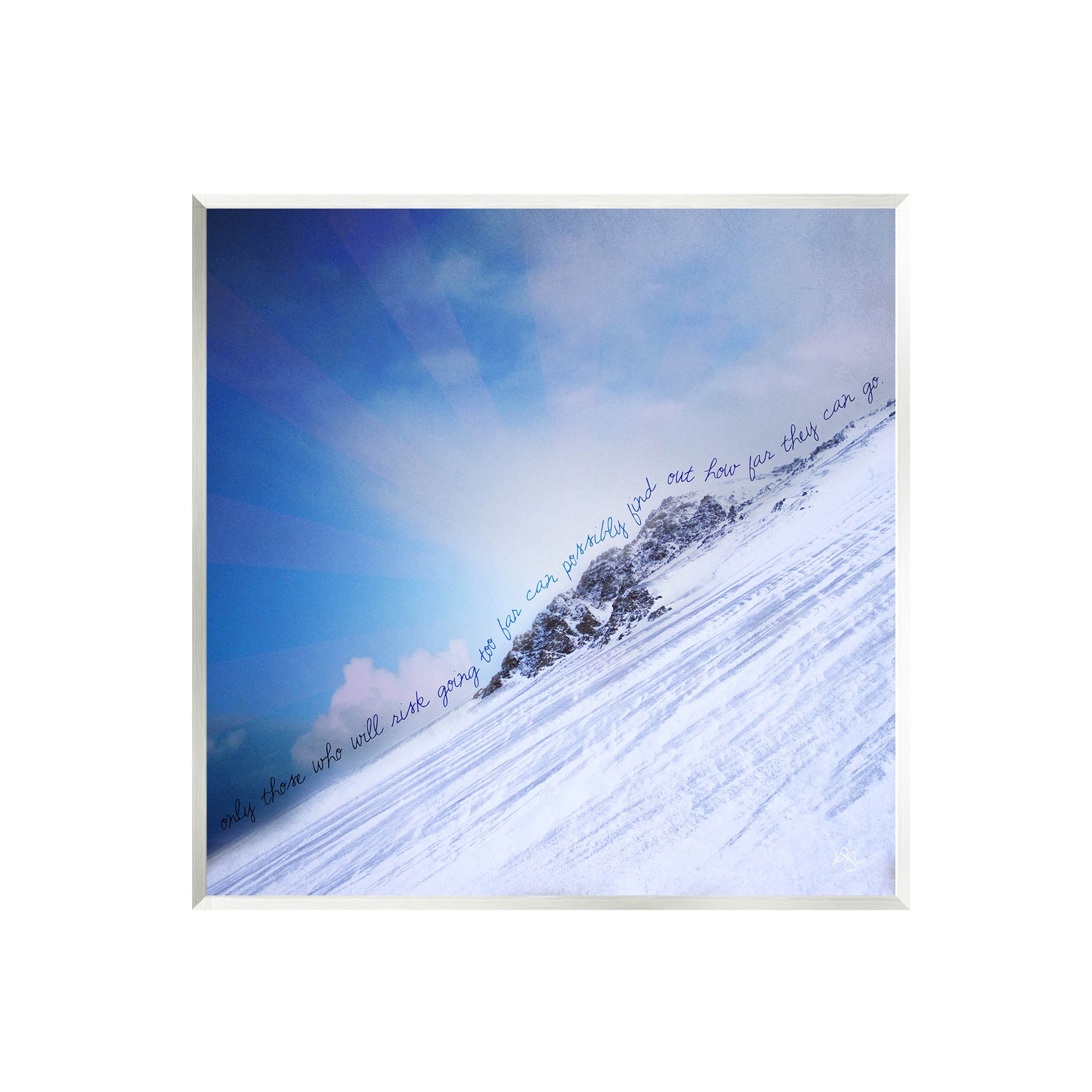 Stupell Industries How Far They Can Go Phrase Graphic Art Unframed Art Print Wall Art, Design by K. Kaufman