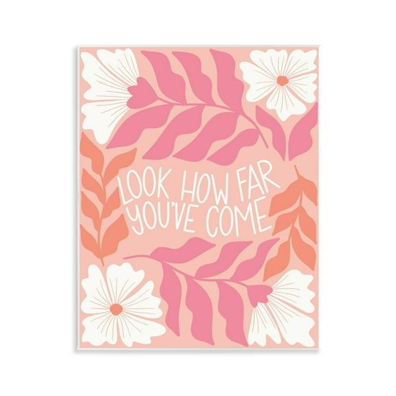 Stupell Industries How Far You've Come Plants & Flowers Painting Unframed Art Print Wall Art, 11 x 14