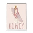 thumbnail image 1 of Stupell Industries Howdy Coastal Cowgirl Sports Painting White Framed Art Print Wall Art, 11 x 14, 1 of 9