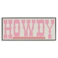 thumbnail image 1 of Stupell Industries Howdy Pink Text Typography Painting Black Framed Art Print Wall Art, 24 x 10, 1 of 10