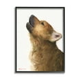 thumbnail image 1 of Stupell Industries Howling Brown Dog Portrait Intricate Details Painting Painting Black Framed Art Print Wall Art, Design by George Dyachenko, 1 of 8