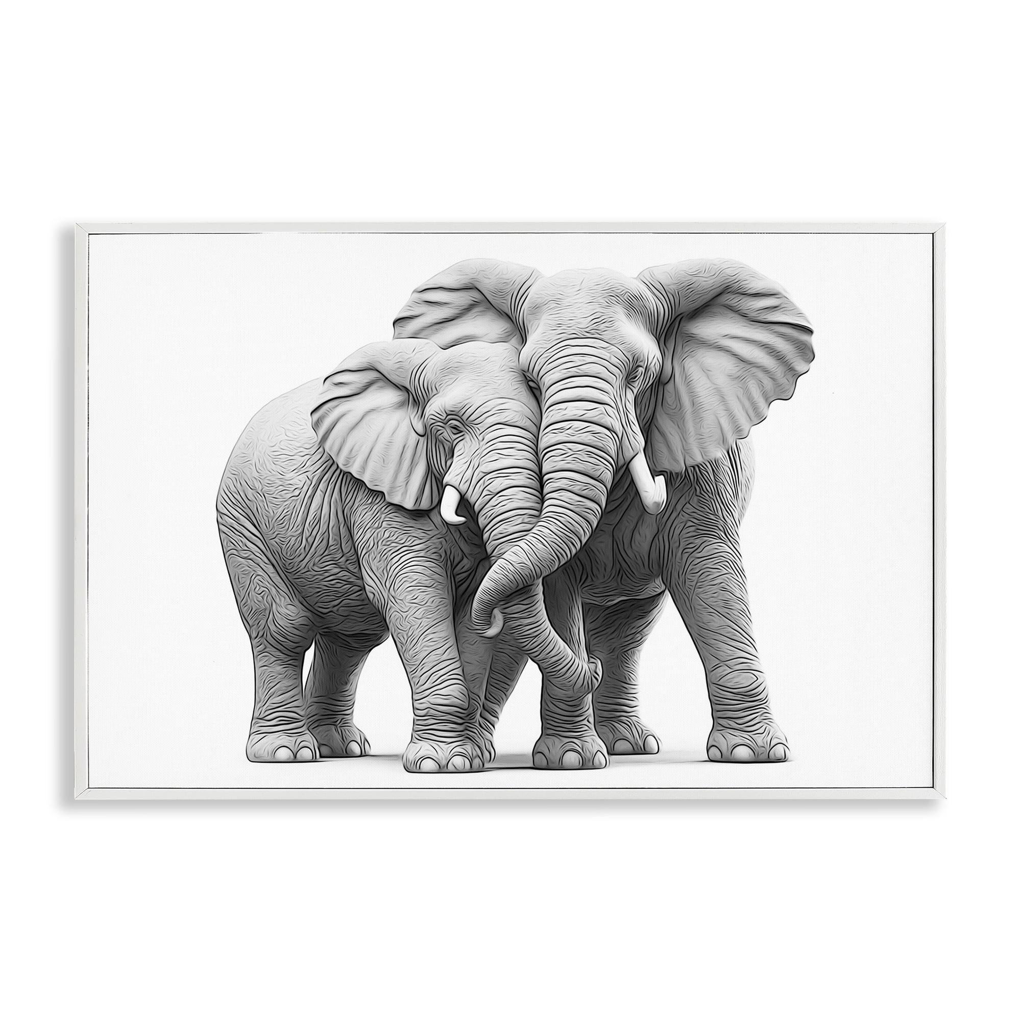 stupell-industries-hugging-elephant-pair-animals-insects-painting