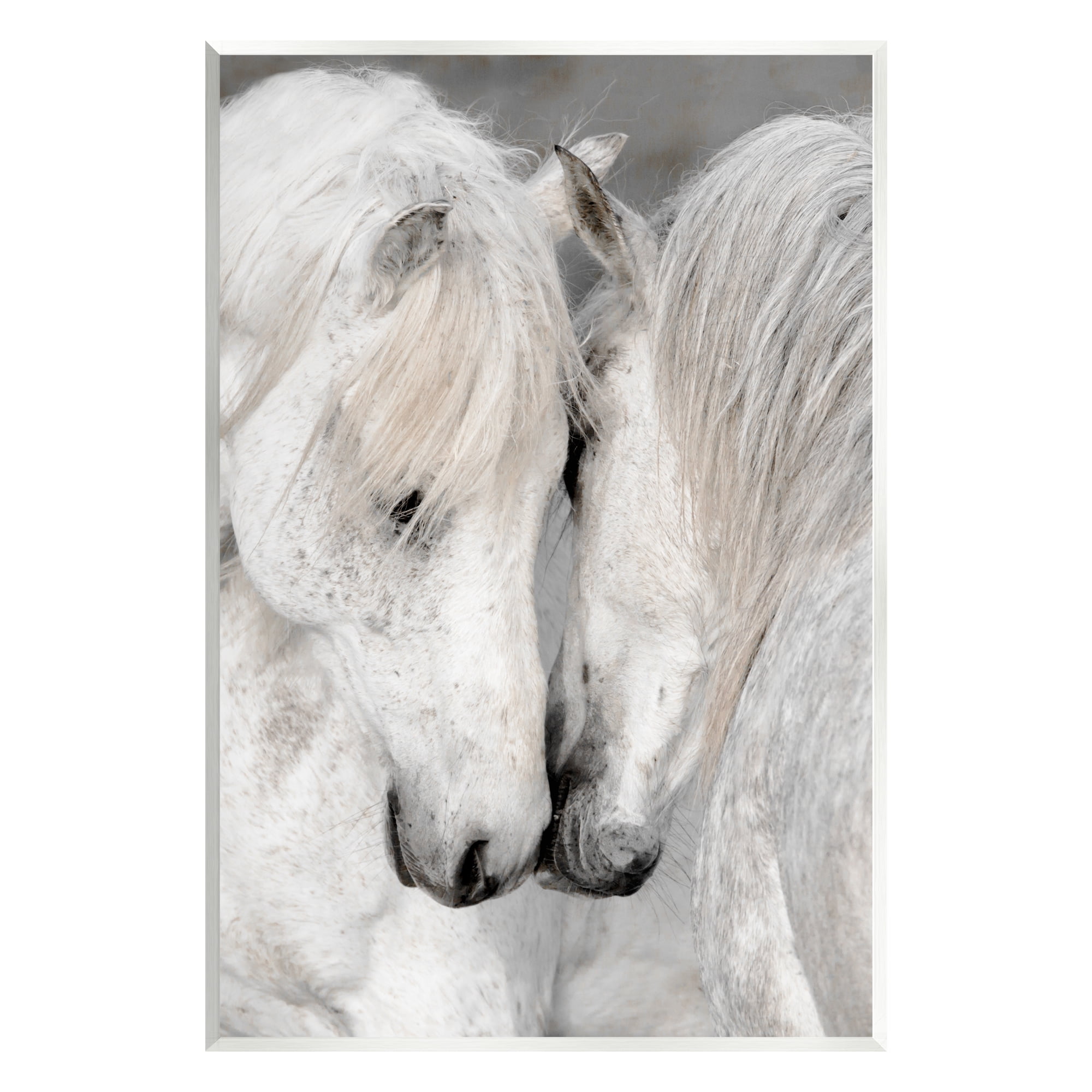 Stupell Industries Hugging Horse Pair Animals & Insects Photography Unframed Art Print Wall Art, 10 x 15