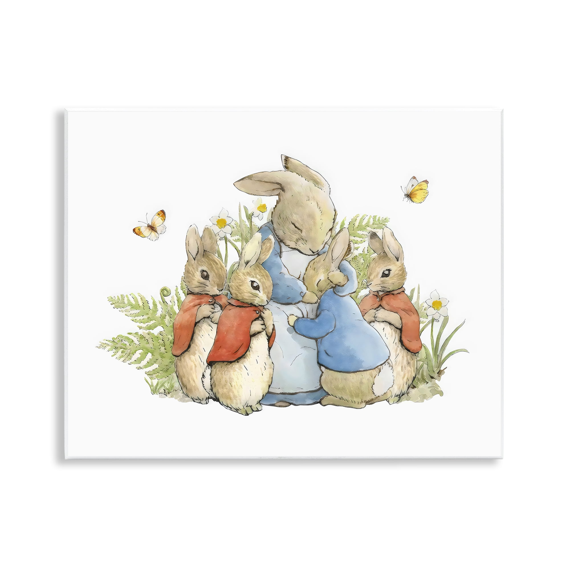 Stupell Industries Hugging Mother Rabbit Wall Plaque Art, design by Arlington Prints