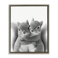 thumbnail image 1 of Stupell Industries Hugging Squirrel Pair Animals & Insects Painting Brown Floater Framed Art Print Wall Art, 25 x 31, 1 of 10