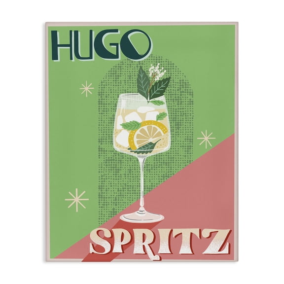 Stupell Industries Hugo Spritz Cocktail Food & Beverage Painting Wrapped Canvas Art Print Wall Art, 16 x 20