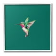 thumbnail image 1 of Stupell Industries Hummingbird with Tiara Animals & Insects Painting White Framed Art Print Wall Art, 17 x 17, 1 of 9