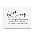 thumbnail image 1 of Stupell Industries Humorous Bathroom Family Quote Parents & Children Canvas Wall Art, 30 x 24, Design by Lux + Me Designs, 1 of 5