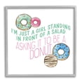 thumbnail image 1 of Stupell Industries Humorous Donut Girl Quote Pastel Typography, 24 x 24, Design by Kim Allen, 1 of 5