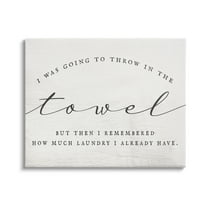 Stupell Industries Humorous Laundry Script Text Sign Grainy Pattern Graphic Art Gallery Wrapped Canvas Print Wall Art, Design by Daphne Polselli