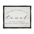 thumbnail image 1 of Stupell Industries Humorous Laundry Script Text Sign Grainy Pattern Graphic Art Jet Black Floating Framed Canvas Print Wall Art, Design by Daphne Polselli, 1 of 5