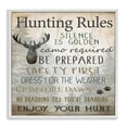 thumbnail image 1 of Stupell Industries Hunting Rules Rustic List White Framed Giclee Art design by Kim Allen, 12 x 12, 1 of 8