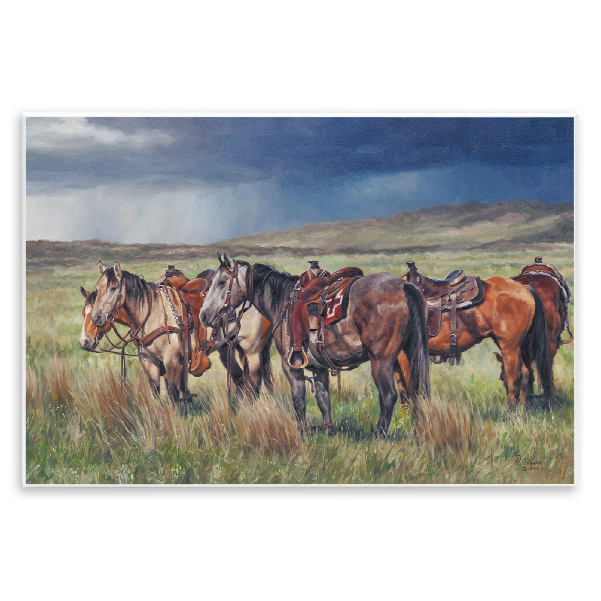 Stupell Industries Hurry Up & Wait Animals & Insects Painting Unframed Art Print Wall Art, 15 x 10