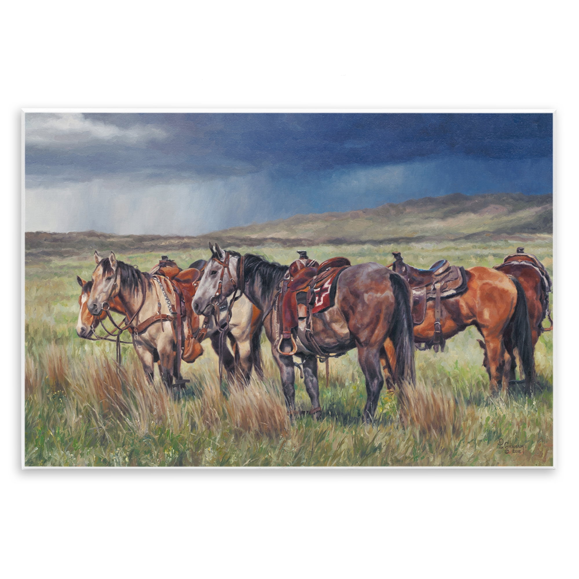 Stupell Industries Hurry Up & Wait Animals & Insects Painting Unframed Art Print Wall Art, 19 x 13