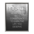 thumbnail image 1 of Stupell Industries Contemporary Hustle Motivational Definition Gray Floating Frame Canvas Art, 17 x 21, by Lil' Rue, 1 of 8