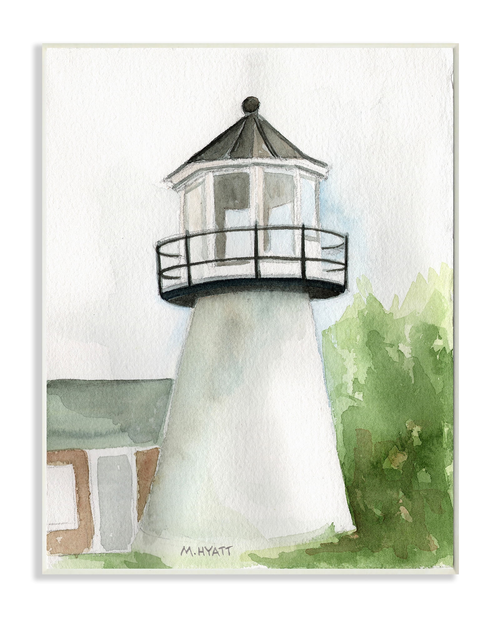 Stupell Industries Hyannis Coast Lighthouse Waterside Architecture Wall Plaque, 13 x 19, Design by Melissa Hyatt LLC