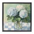 thumbnail image 1 of Stupell Industries Farmhouse Hydrangea Picnic on Checkered Black Floating Frame Canvas Art, 18 x 18, by Petals Prints Design, 1 of 8