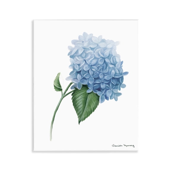 Stupell Industries Hydrangea Stem In Bloom Wall Plaque Art design by Danielle Murray, 14 x 11