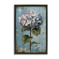 thumbnail image 1 of Stupell Industries Hydrangea on Distressed Plants & Flowers Painting Black Floater Framed Canvas Art Print Wall Art, 21 x 31, 1 of 10