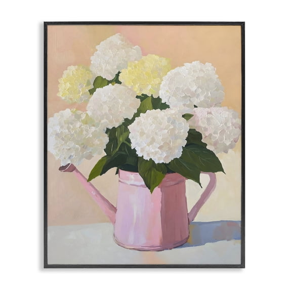 Stupell Industries French Country Hydrangeas in Watering Can Black Framed Giclee Art, 11 x 14, by The Prints Vibe