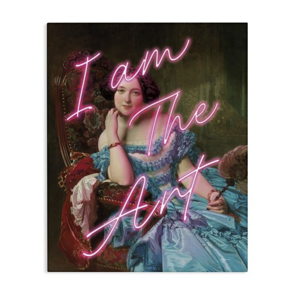 Stupell Industries I Am The Art Portrait Canvas Wall Art, design by Mary Urban