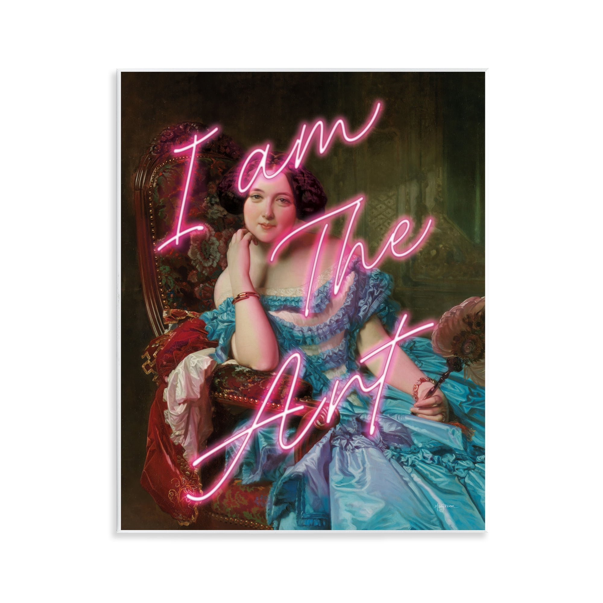 Stupell Industries I Am The Art Portrait Wall Plaque Art, design by Mary Urban