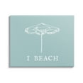 thumbnail image 1 of Stupell Industries I Beach Phrase with Umbrella Inspirational Painting Gallery Wrapped Canvas Art Print Wall Art, 48 x 36, 1 of 8