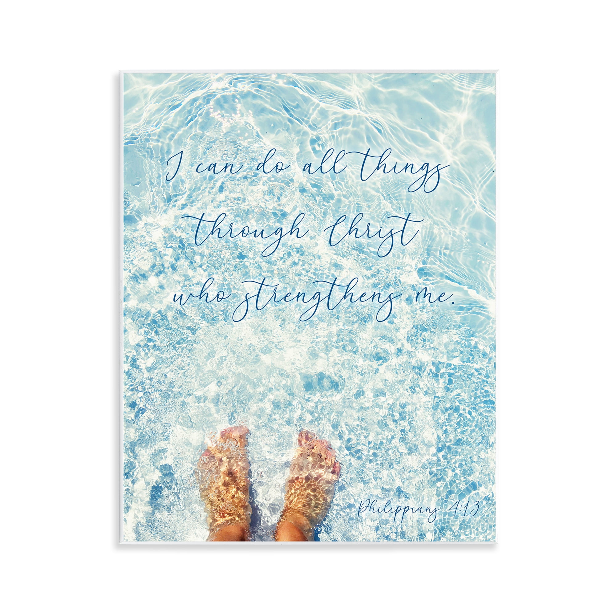 Stupell Industries I Can Do All Things Wall Plaque Art, design by Sarah Jane