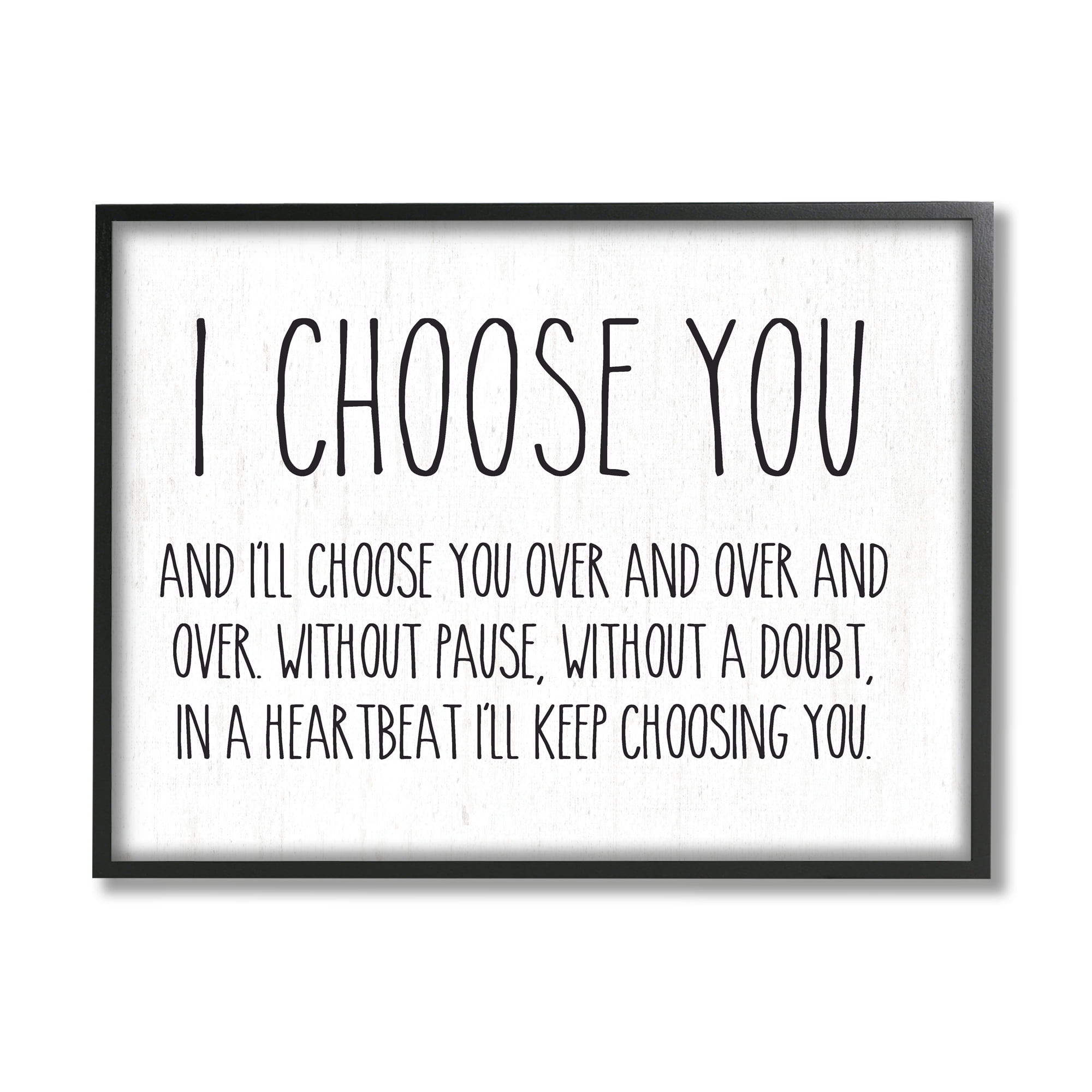 Black Framed Motivational Quote Canvas Print, 20 x 16