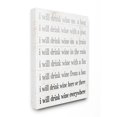 thumbnail image 1 of Stupell Industries I Drink Wine Everywhere Phrase Funny Rhyme Word Design Canvas Wall Art Design by Daphne Polselli, 36" x 48", 1 of 6