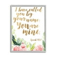 thumbnail image 1 of Stupell Industries I Have Called You Spiritual Isaiah 43:1 Fresh Pink Florals, 11 x 14, Designed by Studio W, 1 of 6