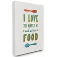 thumbnail image 1 of Stupell Industries I Love Food Funny Colorful Word Design Canvas Wall Art by Ester Kay, 1 of 5