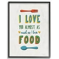 thumbnail image 1 of Stupell Industries I Love Food Funny Colorful Word Design Framed Wall Art by Ester Kay, 1 of 5