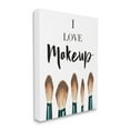 thumbnail image 1 of Stupell Industries I Love Makeup Expression Glam Cosmetic Brushes,24 x 30,Designed by Elizabeth Tyndall, 1 of 6