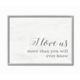 thumbnail image 1 of Stupell Industries I Love Us Family Home Inspirational Word Black And White Design Gray Farmhouse Rustic Framed Giclee Texturized Art by Anna Quach, 1 of 8